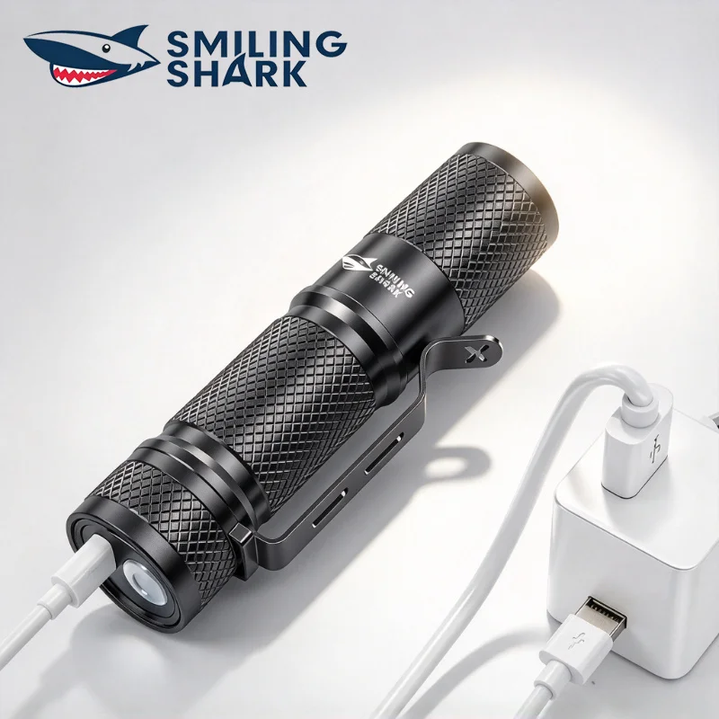 Edc Carry Clip - SMILING SHARK Ultra Powerful Mini LED