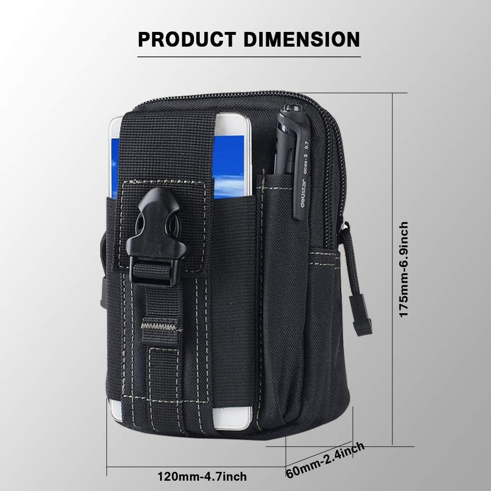 Tactical Molle Belt Pouch Mili - Edc Carry Fanny Pack 评论和价格