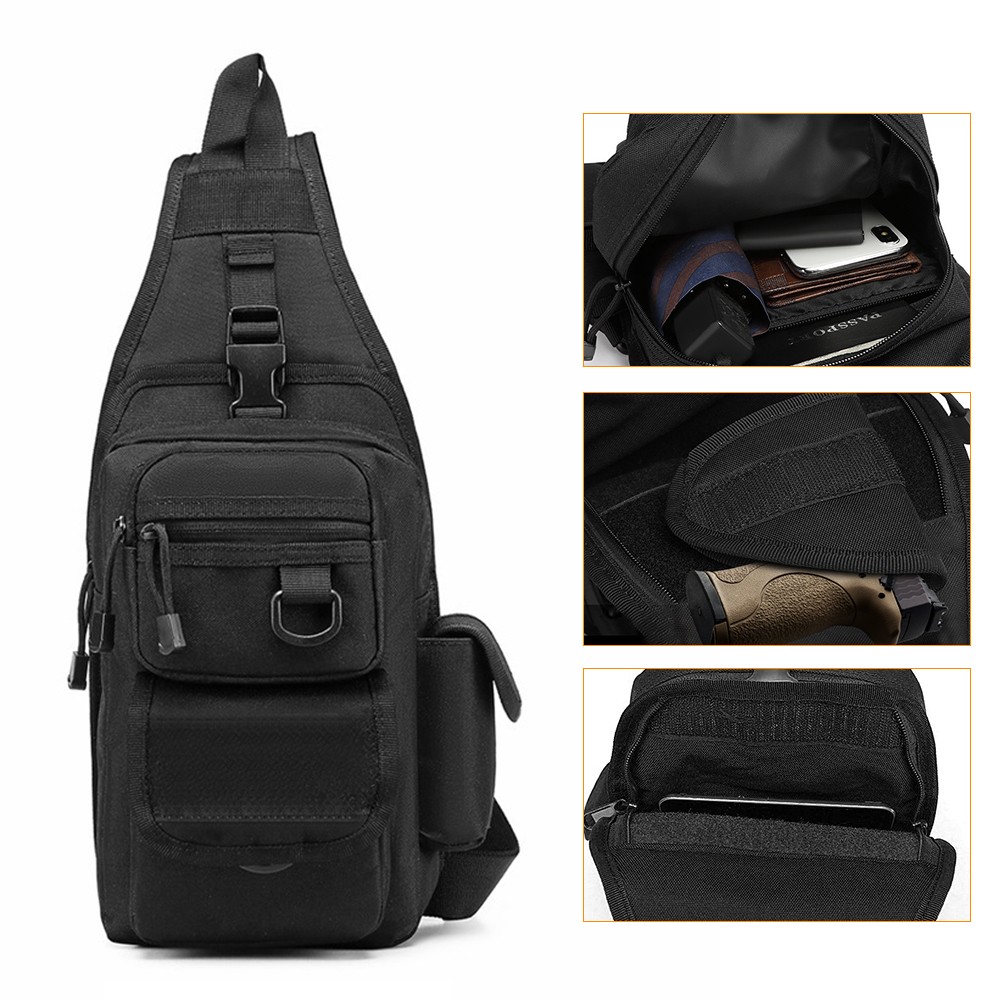 Tactical Pistol Bag Concealed  - Edc Concealed Carry Sling Bag 评论和价格