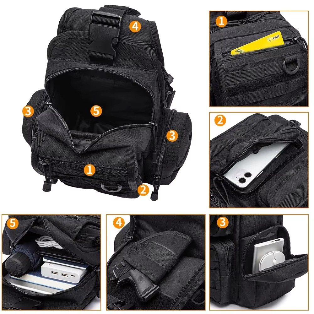 Tactical Pistol Bag Concealed  - Edc Concealed Carry Sling Bag 评论和价格