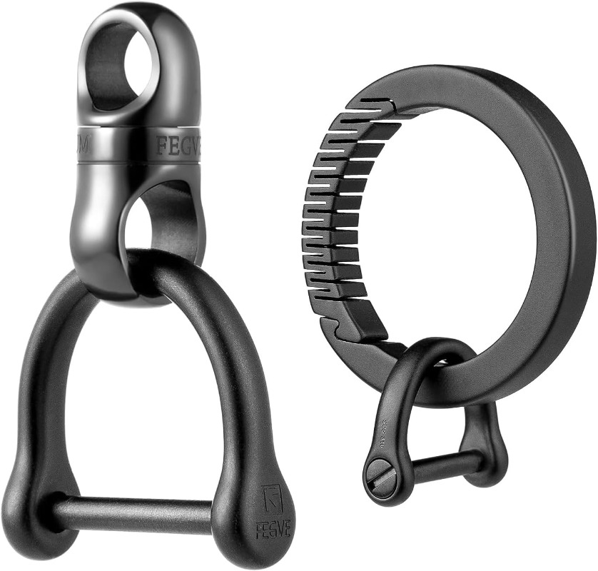 Titanium Key Ring With Round C - Edc Carry Clip 评论和价格